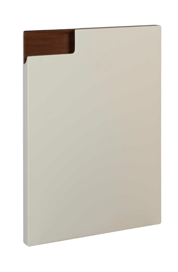 TAVIRA MDF LACADO HUESO 8-F MATE TIRADOR NOGAL